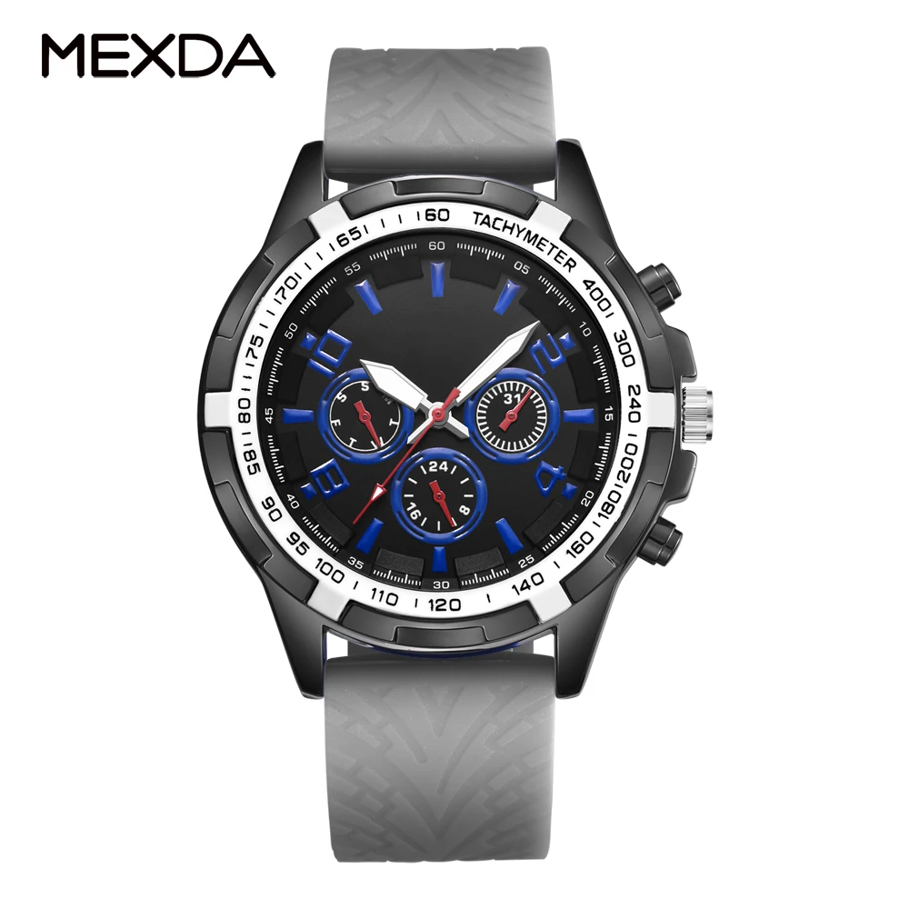 Mexda Multifunction with Date of Week Date and 24 Hours Analogue Watch Orologio Relojes Hombre Montre Homme
