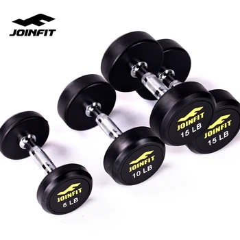 ラバーラウンドダンベル JOINFITラウンド5-100ポンドフィックスラバーコーティング