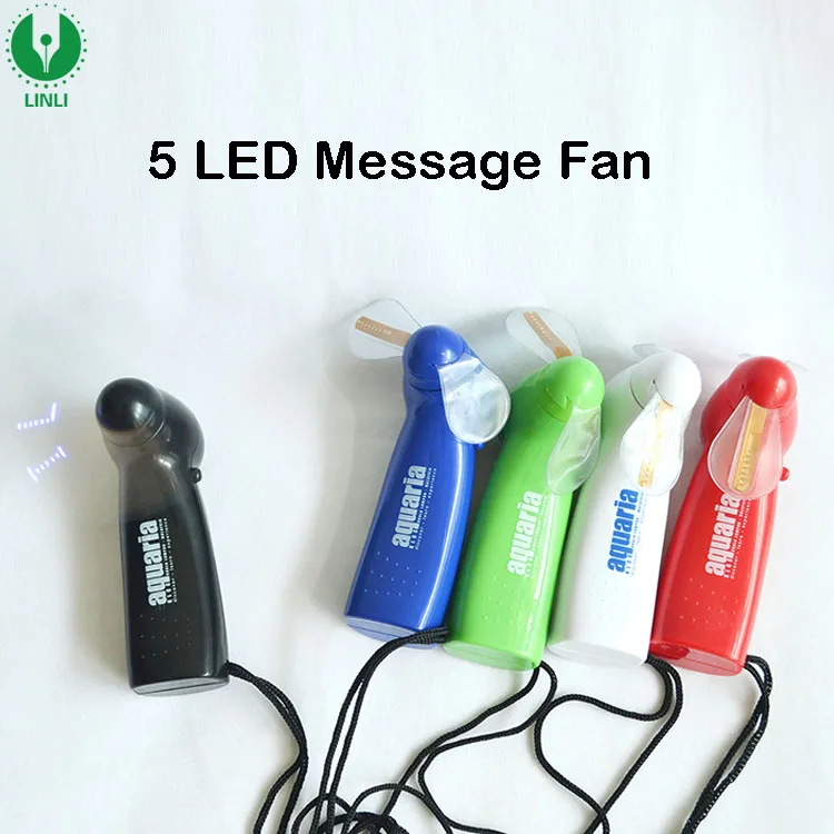 Custom Hand Led Flashing Text Message Fan