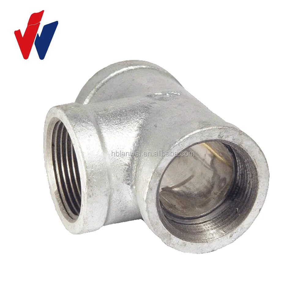 HS CODE GI PIPE FITTINGS for MALLEABLE IRON TEE