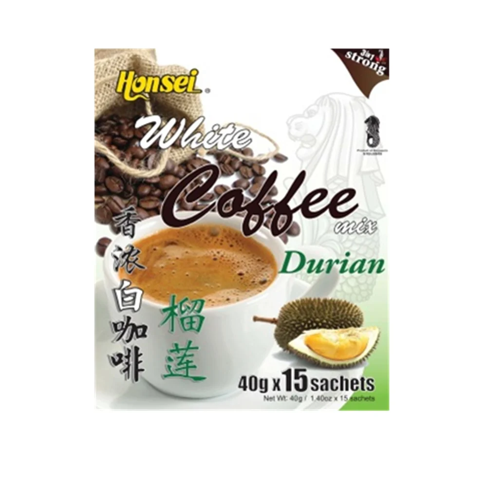 Premium Honsei Durian Custom White Coffee Instant Powder From Singapore Buy Coffee Instant Powder Durian Coffee White Coffee Product On Alibaba Com