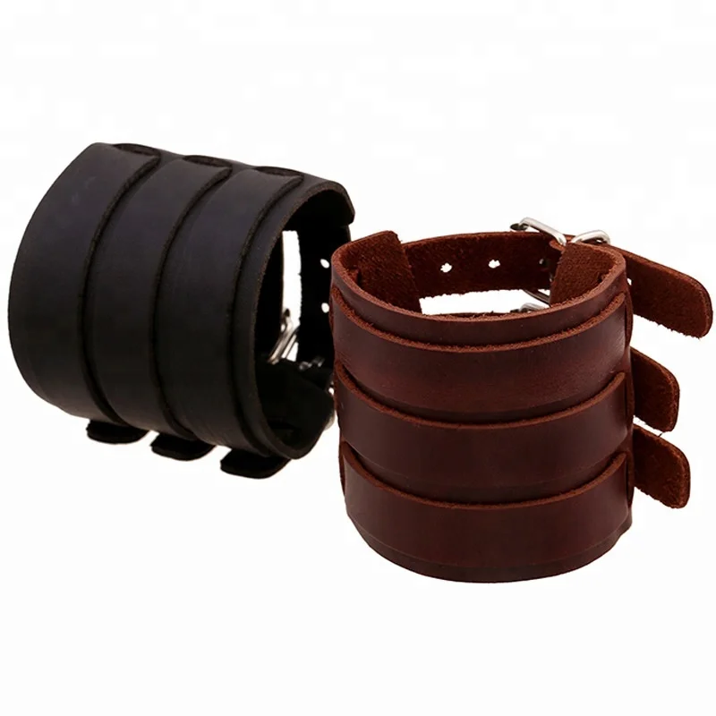 Electomania Faux Leather Bracelet Braided Magnetic Stainless Steel Clo   Electo Mania