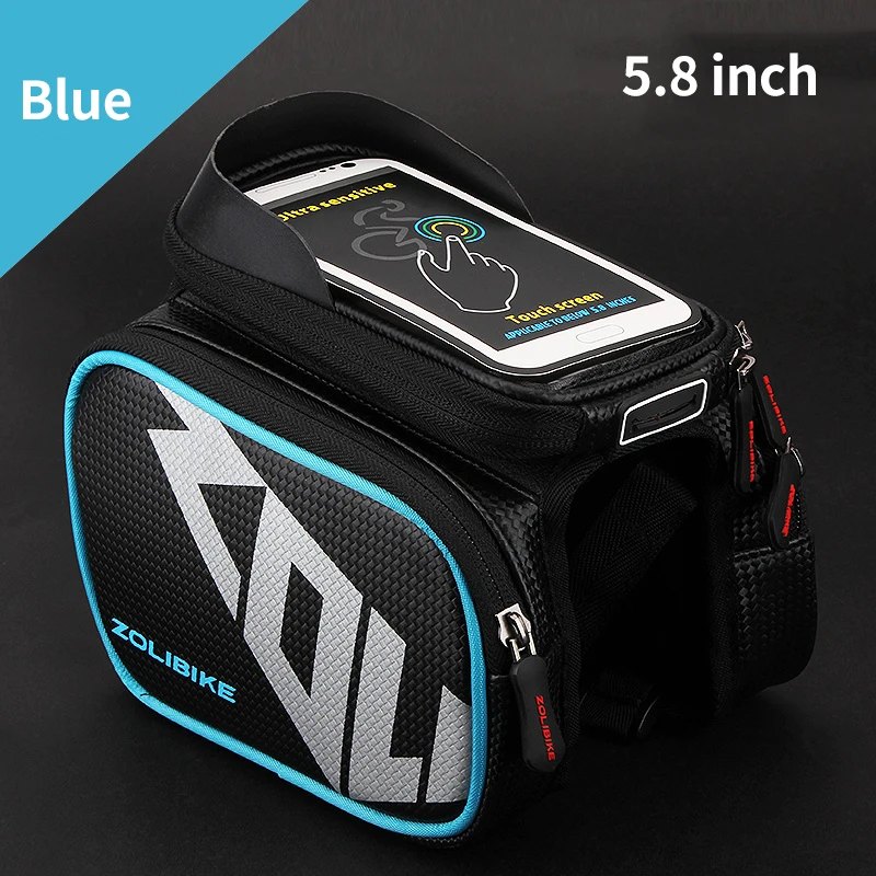 Сумка велосипедная ZOLi ZL2107, рама из ПВХ, седло для велосипеда, водонепроницаемая, для мобильного телефона