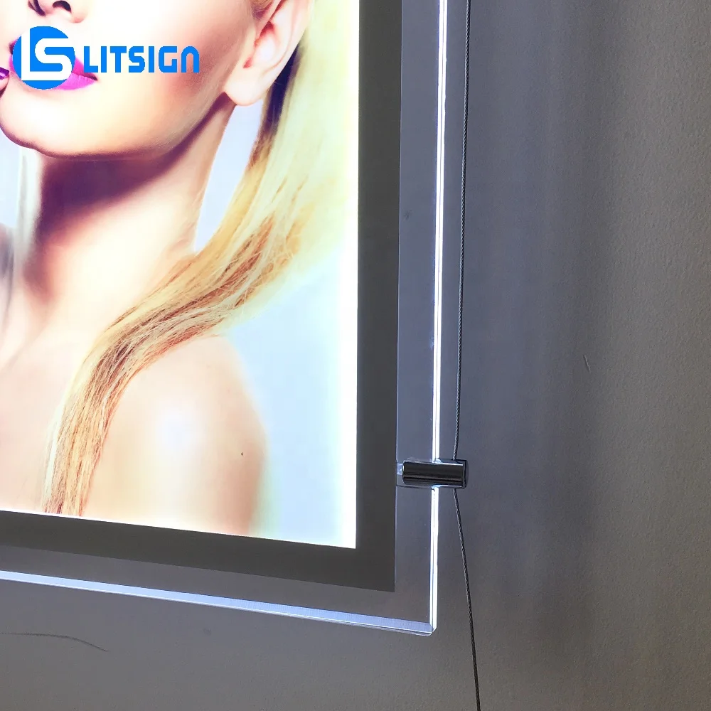 2025 New Design Advertising Door Hangers Real Estate Acrylic Window Display Led Flyer Holders