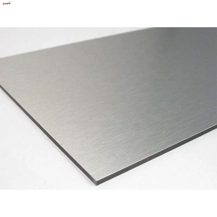 Alucobond Silver Brushed Acp  Aluminum Composite Panel for Building Decoration
