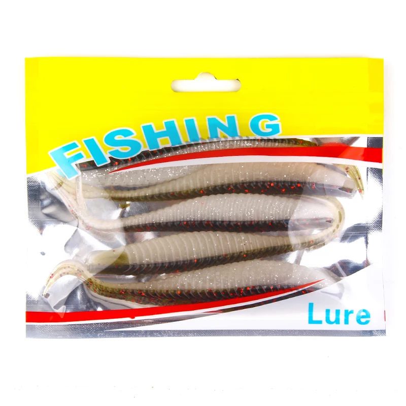 cheap silicone paddle tail swim baits