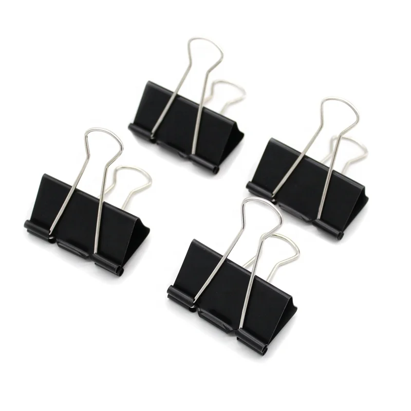 Small MOQ Extra Large Binder Clips 2inch Width 51mm Big Paper Clamps Metal Fold Back Clips for School Office