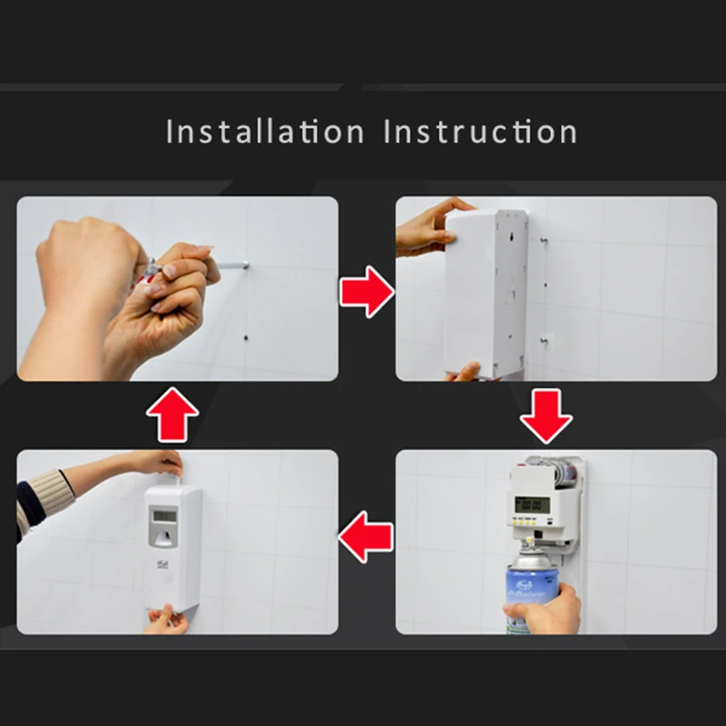 Пластиковый автоматический диспенсер для духов с дистанционным