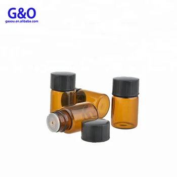 2ml 5ml perfume glass attar 3ml vial bottle / 3ml amber small glass bottle / brown glass mini Essential oil glass bottle