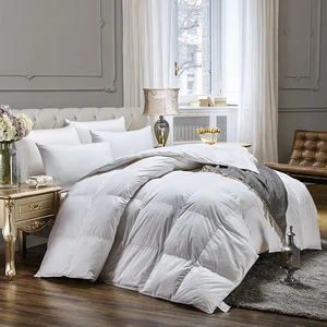 Machine Washable Home Use Bedding White Goose Feather Hotel Quilt Duvet Edredon Winter Goose Down Quilt