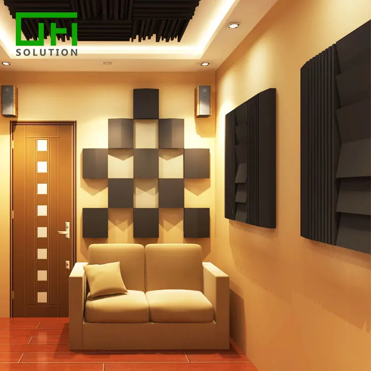 Resonance Absorption Acoustic Sponge Panels Soundproof PU Acoustic Panels Acoustic Polyurethane Foam