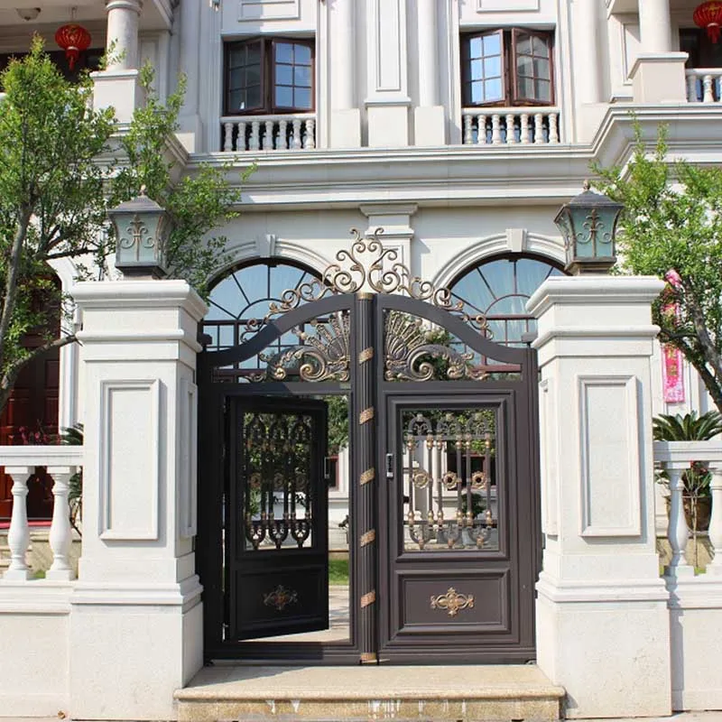 Factory Prices Swing Open Wrought Iron Gate  Driveway Gate