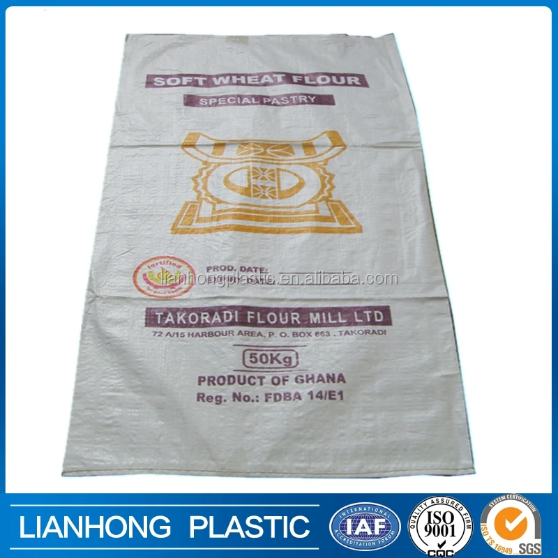 Hot Sale Wheat Flour Bag 50kg,Great Quality Pp Woven Wheat Flour Bag
