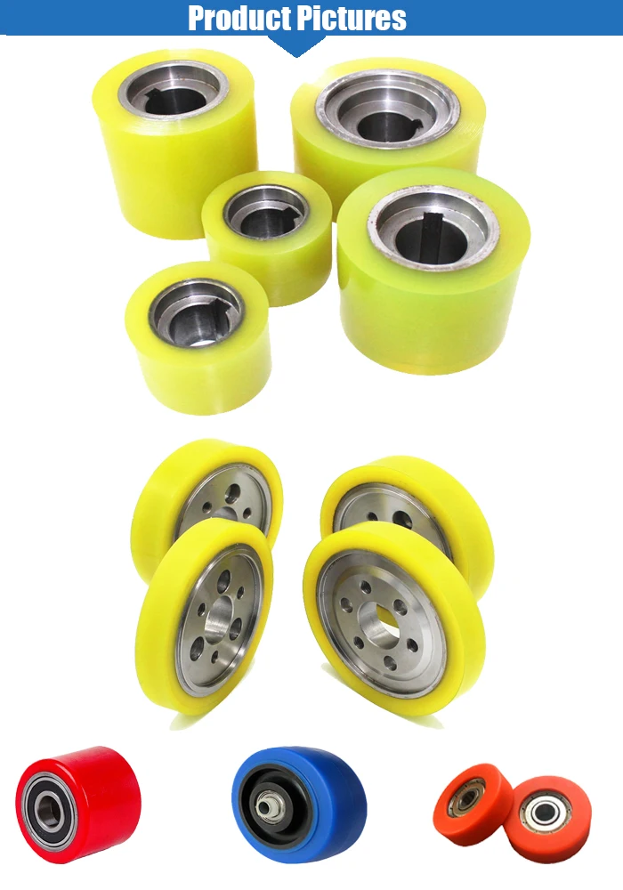 Customized Polyurethane Caster Wheel Heavy Duty Pu Rubber Wheel - Buy ...