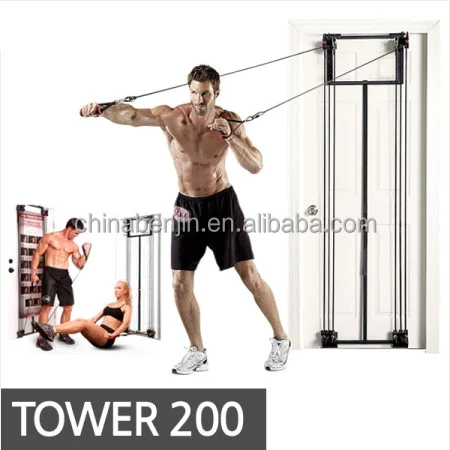 Home Exercise Door Gym Equipment Fitness Resistance Bands With Straight Bar Buy Tower 200 Home Fitness Equipment Resistance Bands Product On Alibaba Com