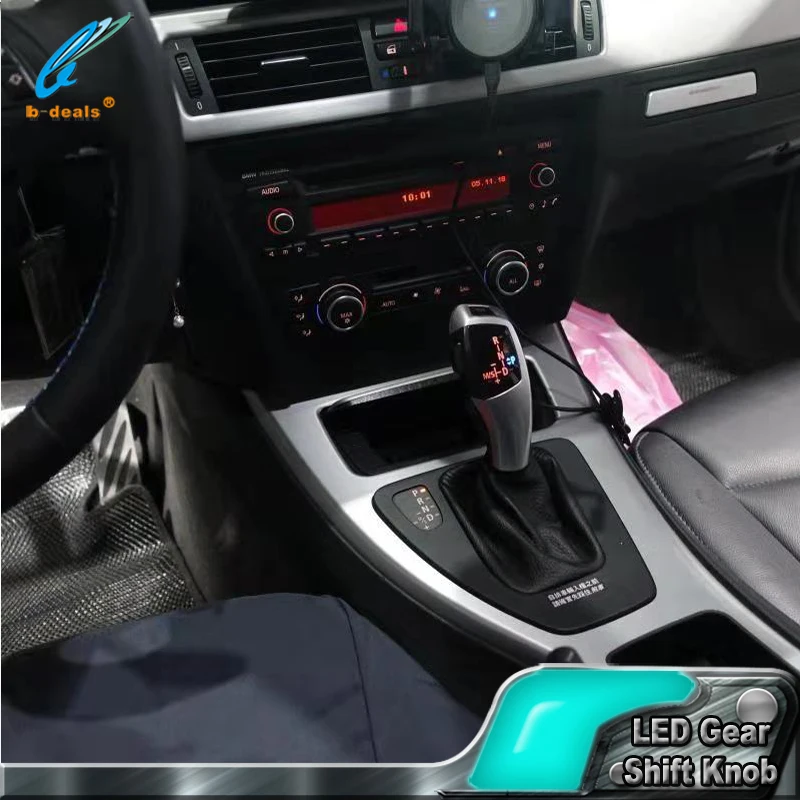 LED Gear Shift Knob For BMW E39 E53 E46 E60 E63 E90 E92 E93 E87