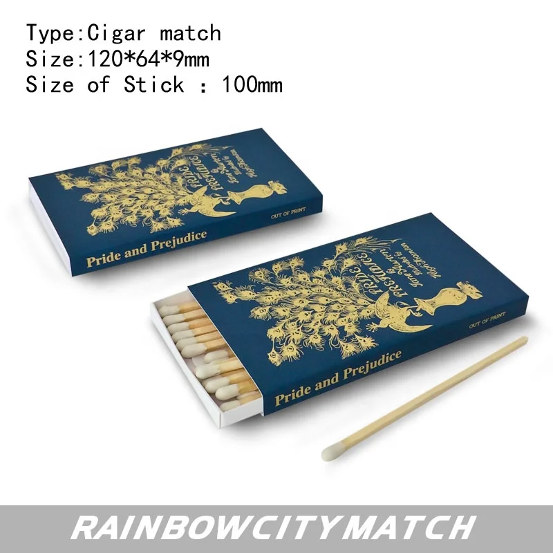 Деревянные безопасные Ароматические спички с зеленым наконечником