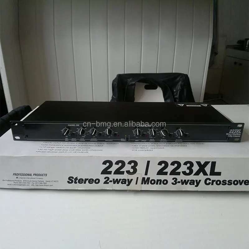 dbx 223XL ステレオ 2-Way/Mono 3-Way クロスオーバー dbx ディービーエックス 223XL ステレオ2Wayモノラル3Way