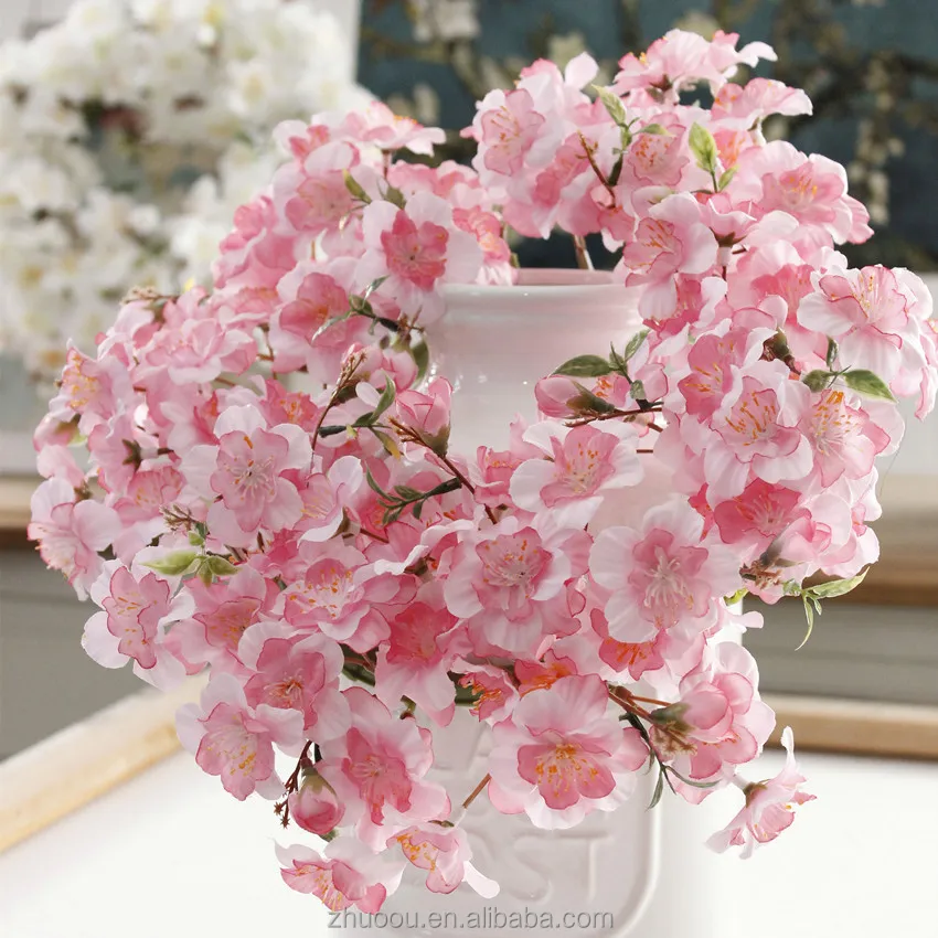 Wholesale Artificial Flowers Marigold Garland Michaels Wreaths Artificial Cherry Blossom Tree Arches