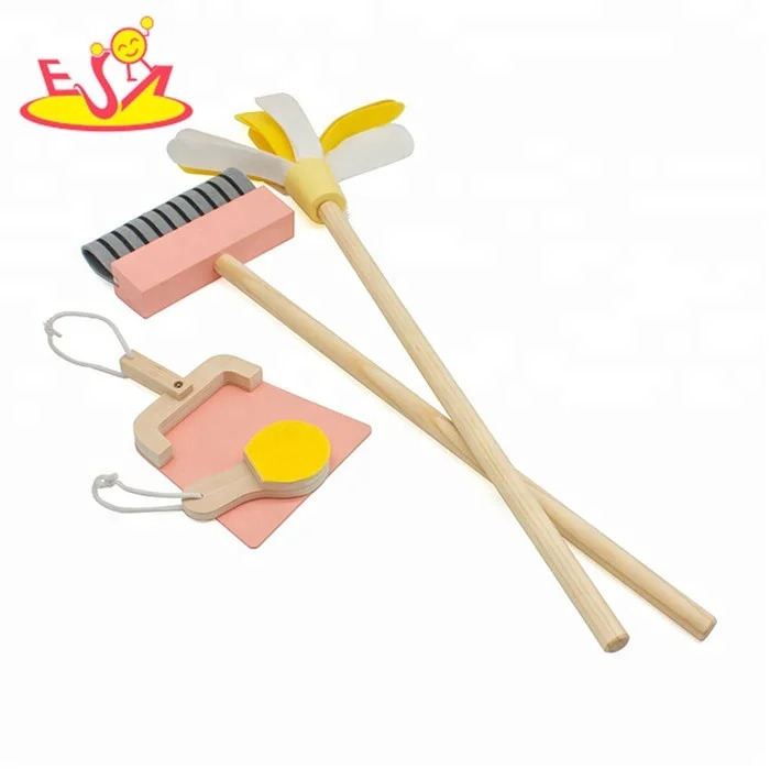 Новинка Лидер продаж игрушки для ролевых игр деревянный детский пылесос оптовой продажи W10D194B