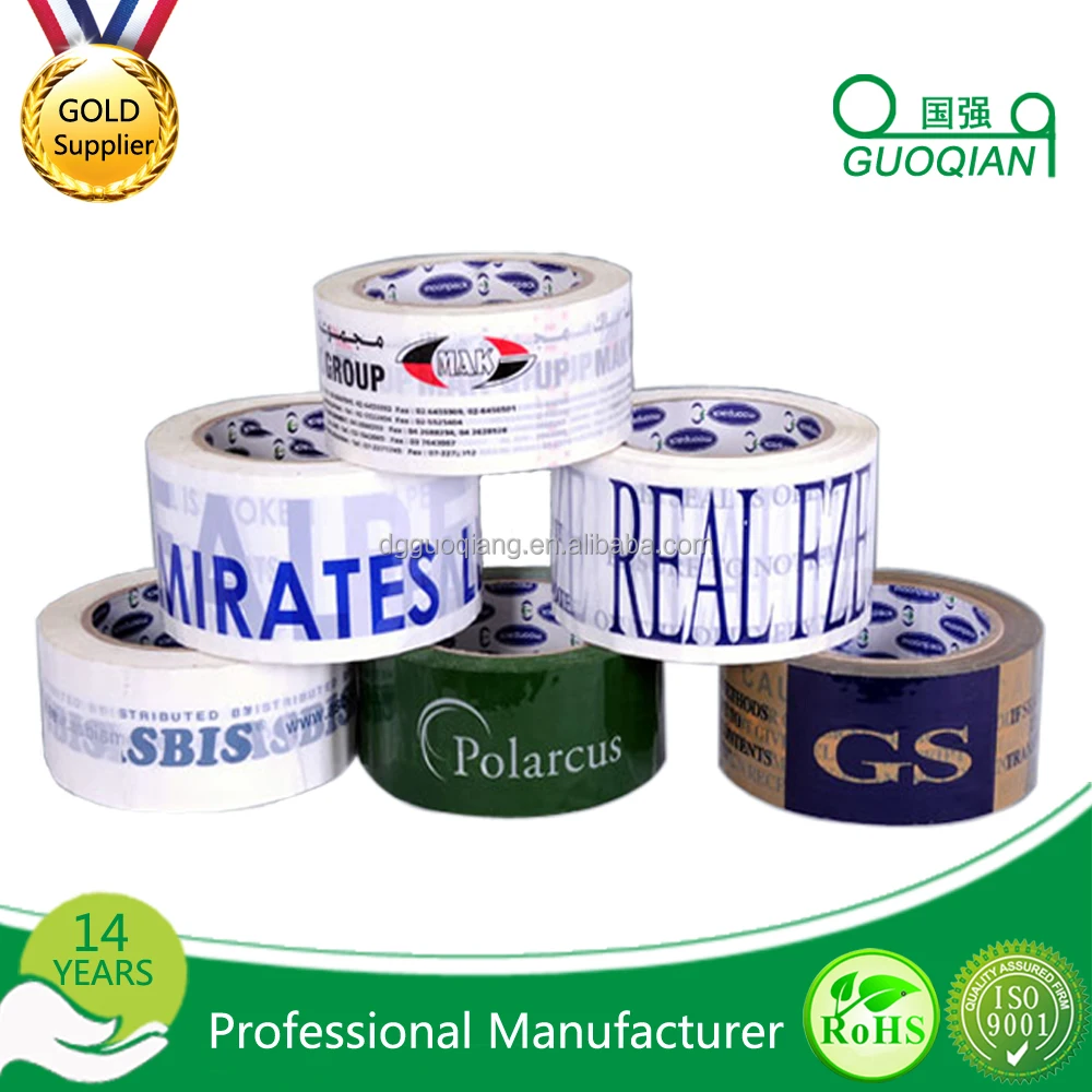 Free Sample Custom Printed Bopp Self Adhesive Transparent  Packing Tape with Good Service