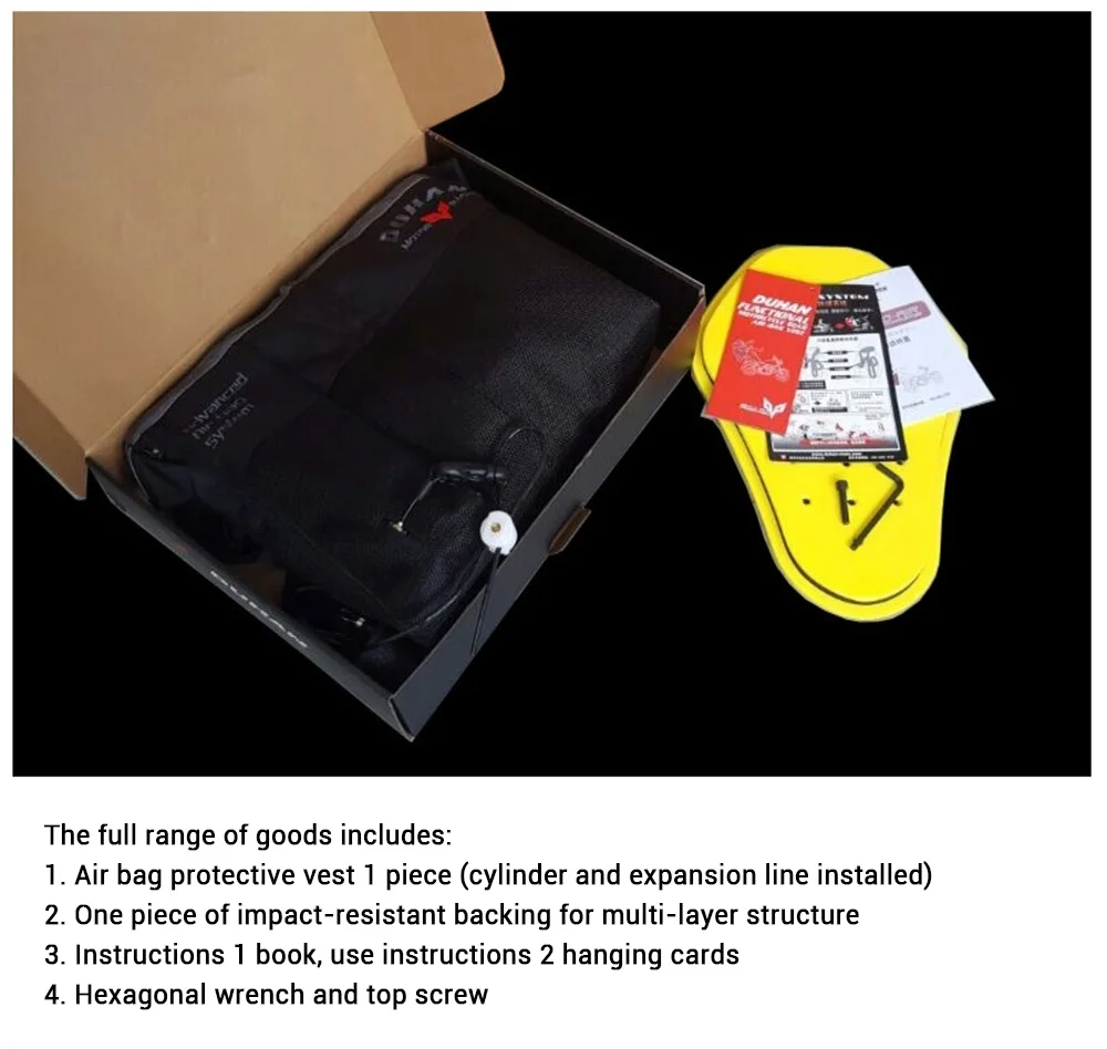 Duhan Air Bag Inflatable Motorcycle Airbag Vest For Motorcyclist Buy