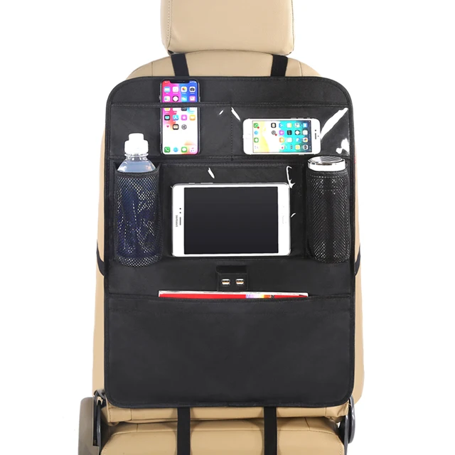 Premium Organisateur De Banquette Arriere De Voiture Avec Chargeur Usb Pour Accessoires De Voyage De Bebe Et Enfants Jouet Stockage Buy Organisateur De Banquette Arriere De Voiture Premium Organisateur De Voiture Avec