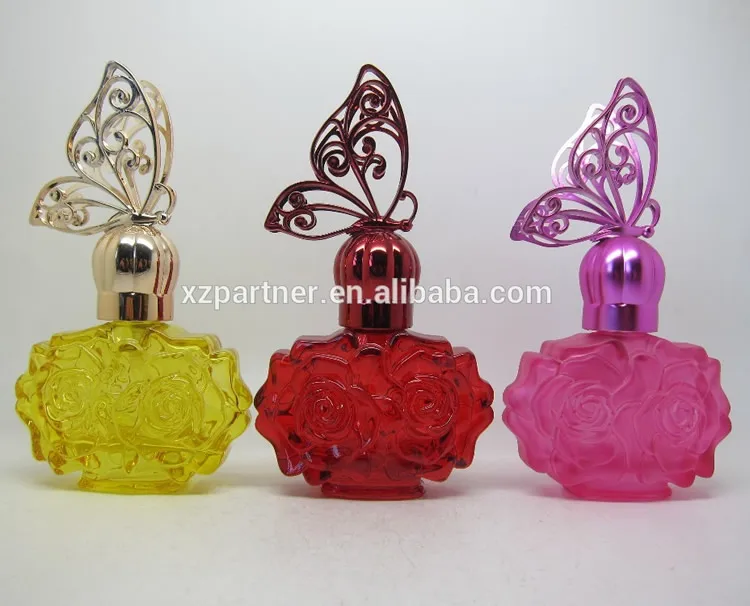 pink butterfly perfume bottle