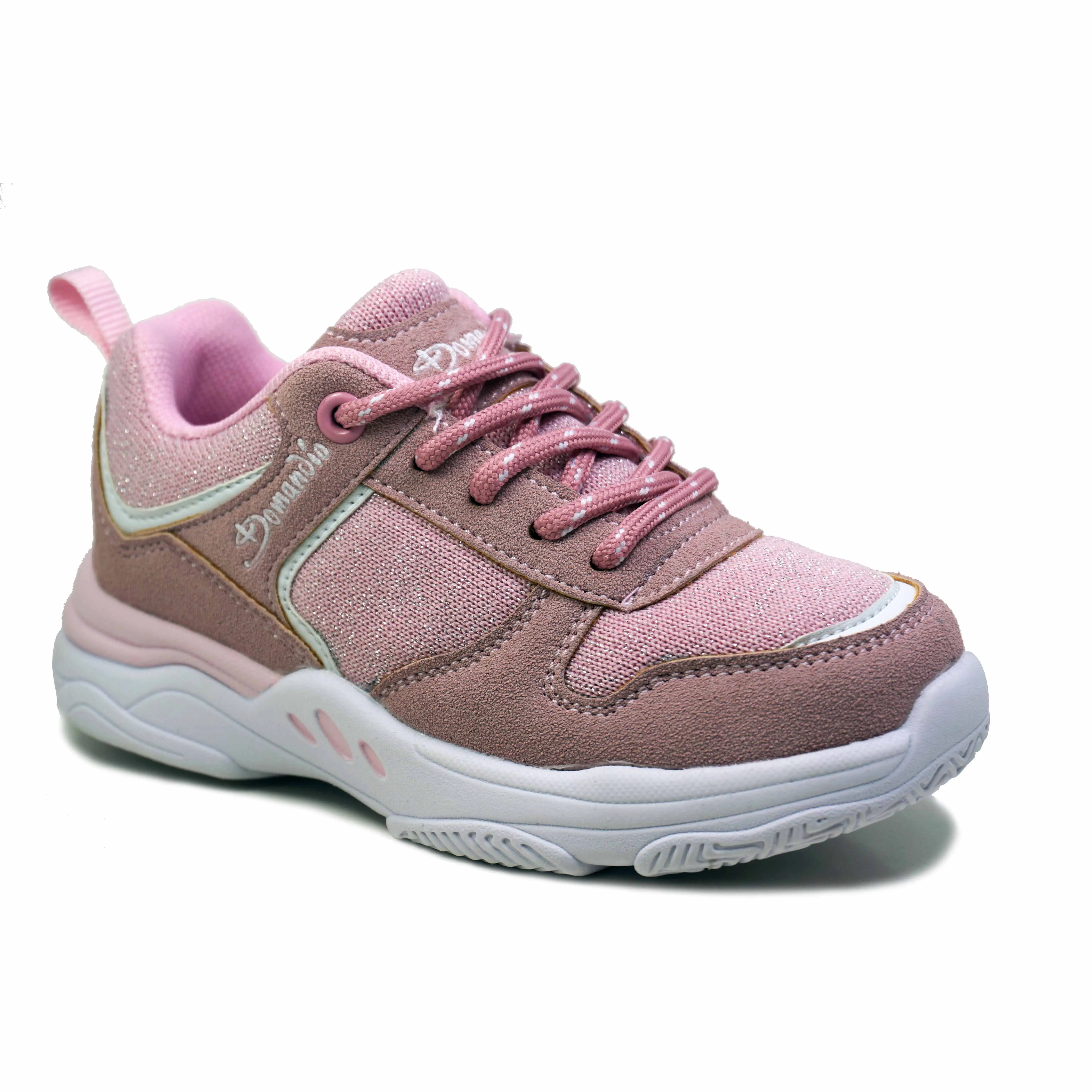 2022, детские кроссовки на шнуровке для больших детей, Прямая поставка с завода для мальчиков и девочек, блестящая сетчатая и мягкая обувь с мягкой подошвой Md, обувь для папы