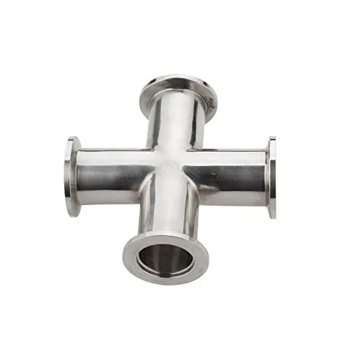 Wholesale NW/KF10 16 25 40 50  Cross Fitting Four Way Tee Vacuum Fitting  304 Stainless Steel