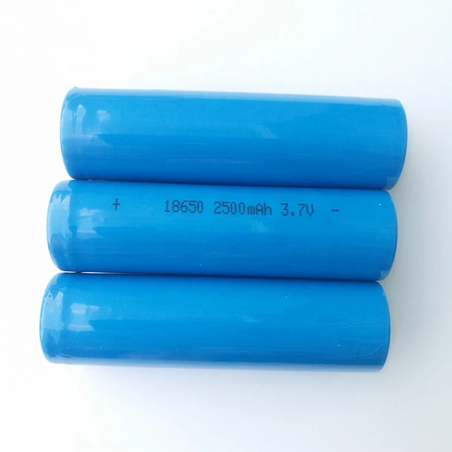 ICR18650 High Rate 5C 2500mah Recyclable Lithium Ion Battery