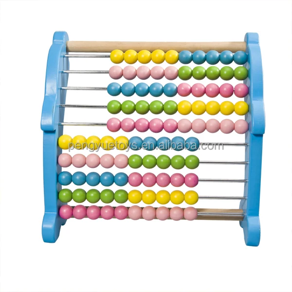 Классический деревянный Абакус, обучающая счетная игрушка, математический инструмент для малышей с красочными бусинами