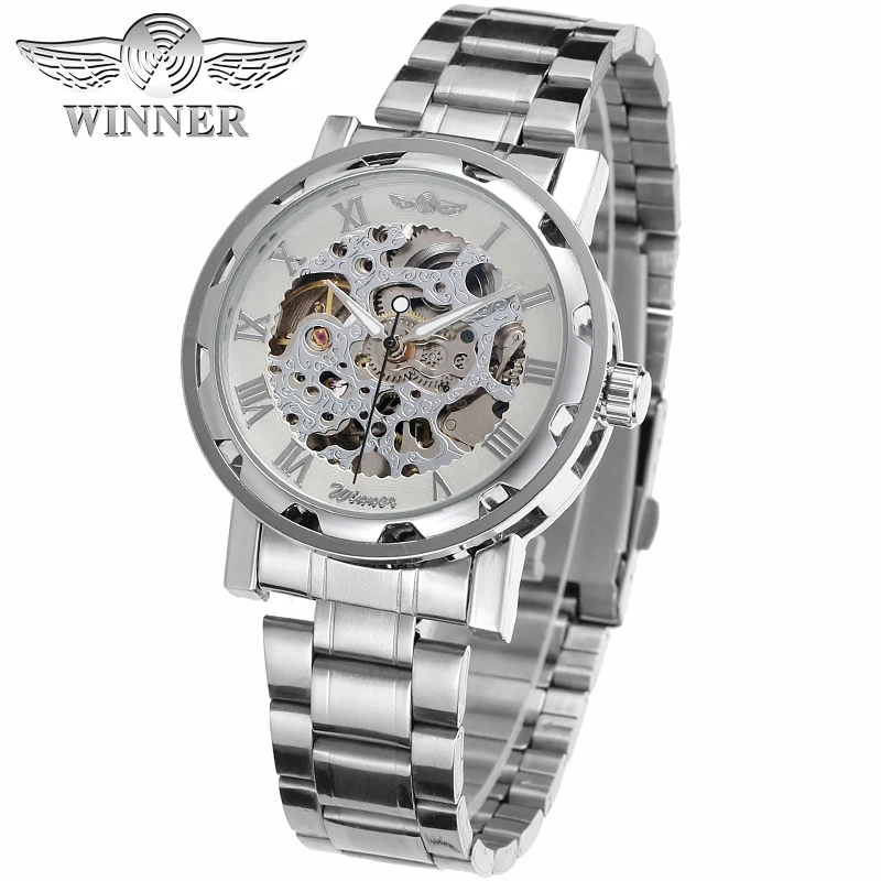 Luxury Gold Skeleton Automatic Watch - No Battery Needed