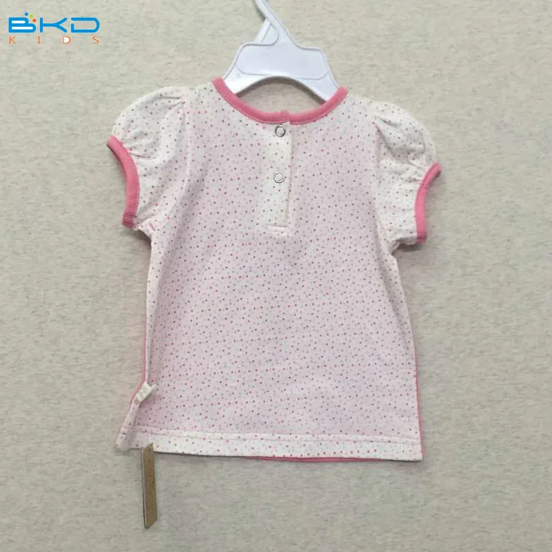 
BKD новый дизайн, хлопковый топ для маленьких девочек 