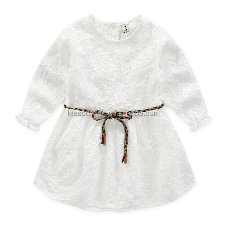 plain white dress girls