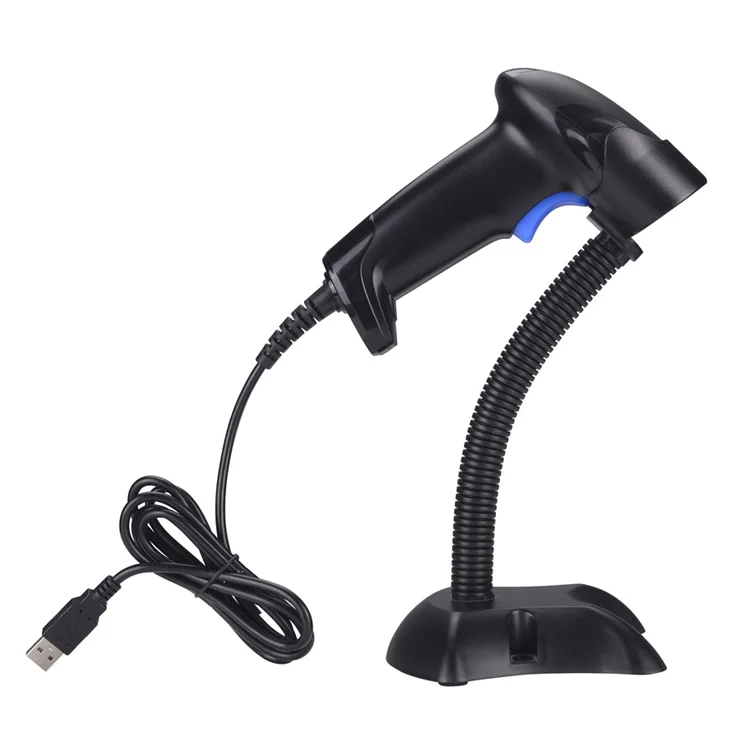 Yhd1100l+ Handsfree Barcode Scanner With Adjustable Stand,Wired 1d