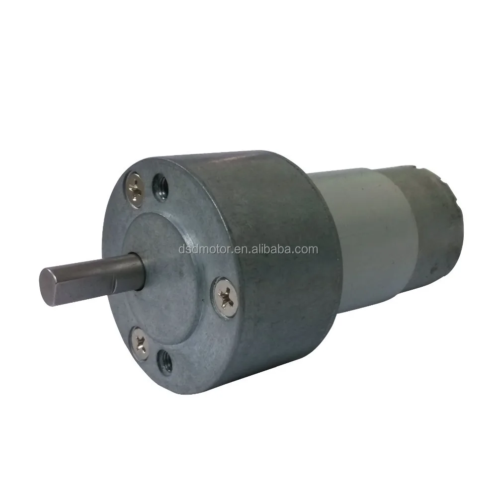 50mm Powerful High Torque 12V 24V DC Gear Motor For Automatic TV Rack And Money Counter