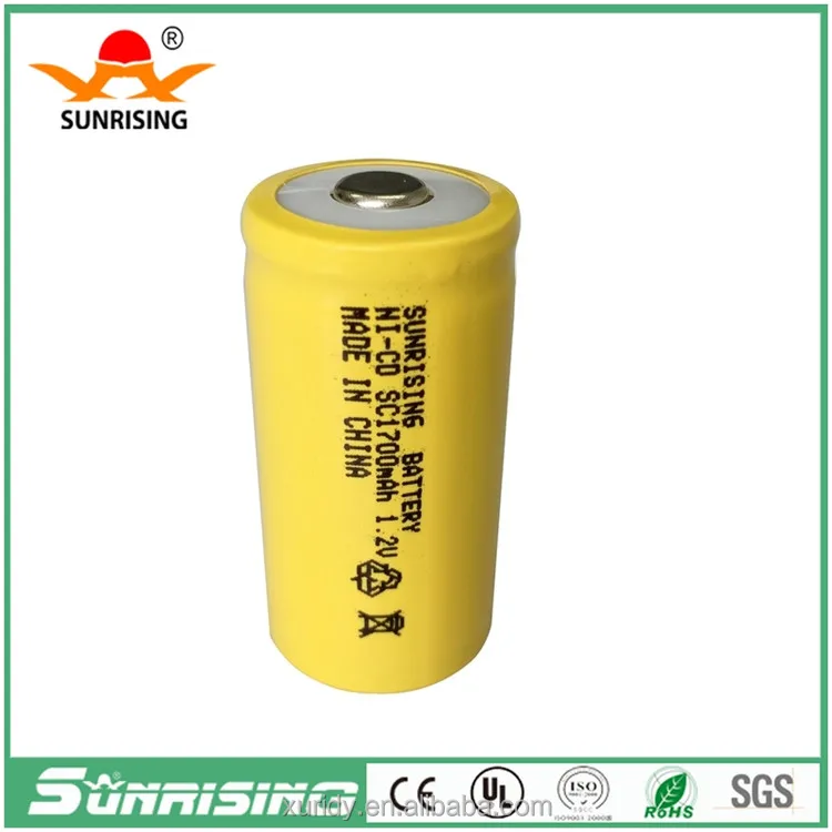 
 Ni-CD SC 1,2 в 1700 мАч перезаряжаемый аккумулятор высокой мощности, термостойкие батареи  