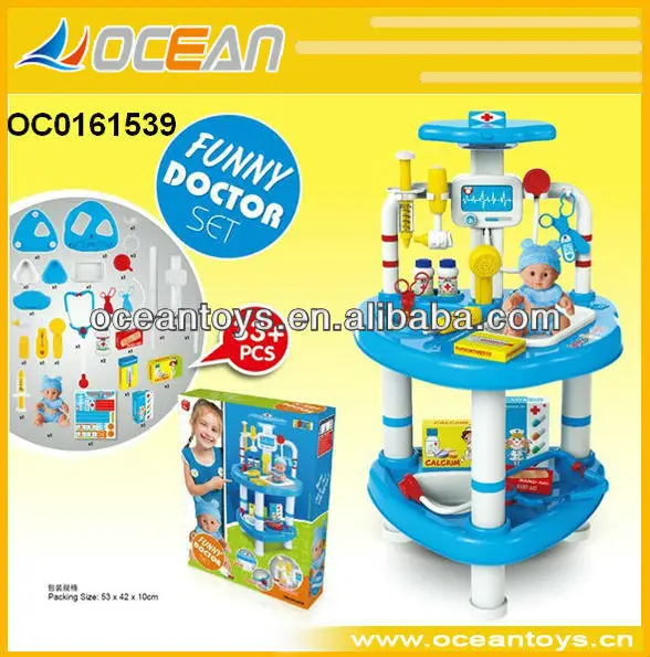 2014 горячей 32+pcs врач таблицы комплект инструмента игрушки со светом для детей( не в том числе куклы)