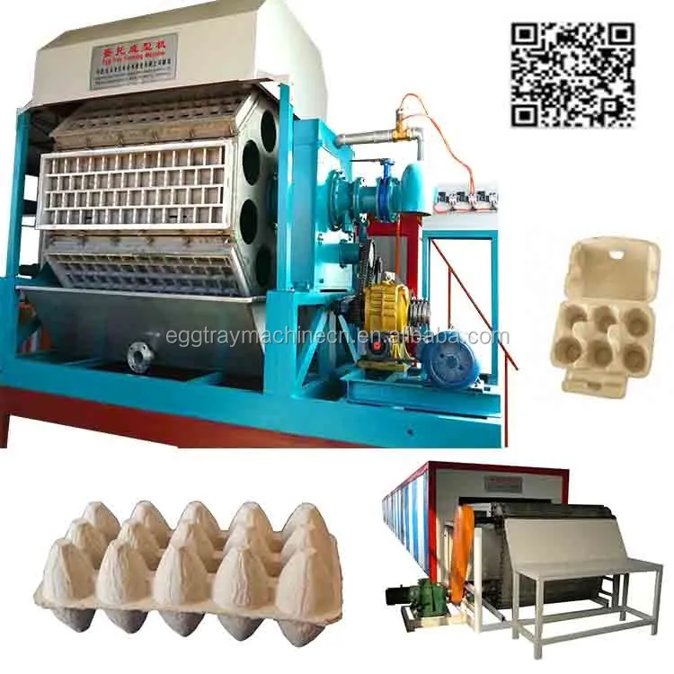 Egg Tray Forming Machinery Egg Carton Box Making Machine Using Waste Paper Agricultural Waste Rice Straw Material