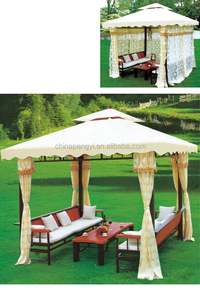 3 x6m 130g Waterproof Outdoor PE Garden Gazebo Marquee Canopy Party Tent&Fitting 