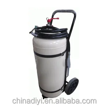 ABC Powder Empty Fire Extinguisher with Wheel / Trolley Fire Extinguisher Valve / Power Capacity