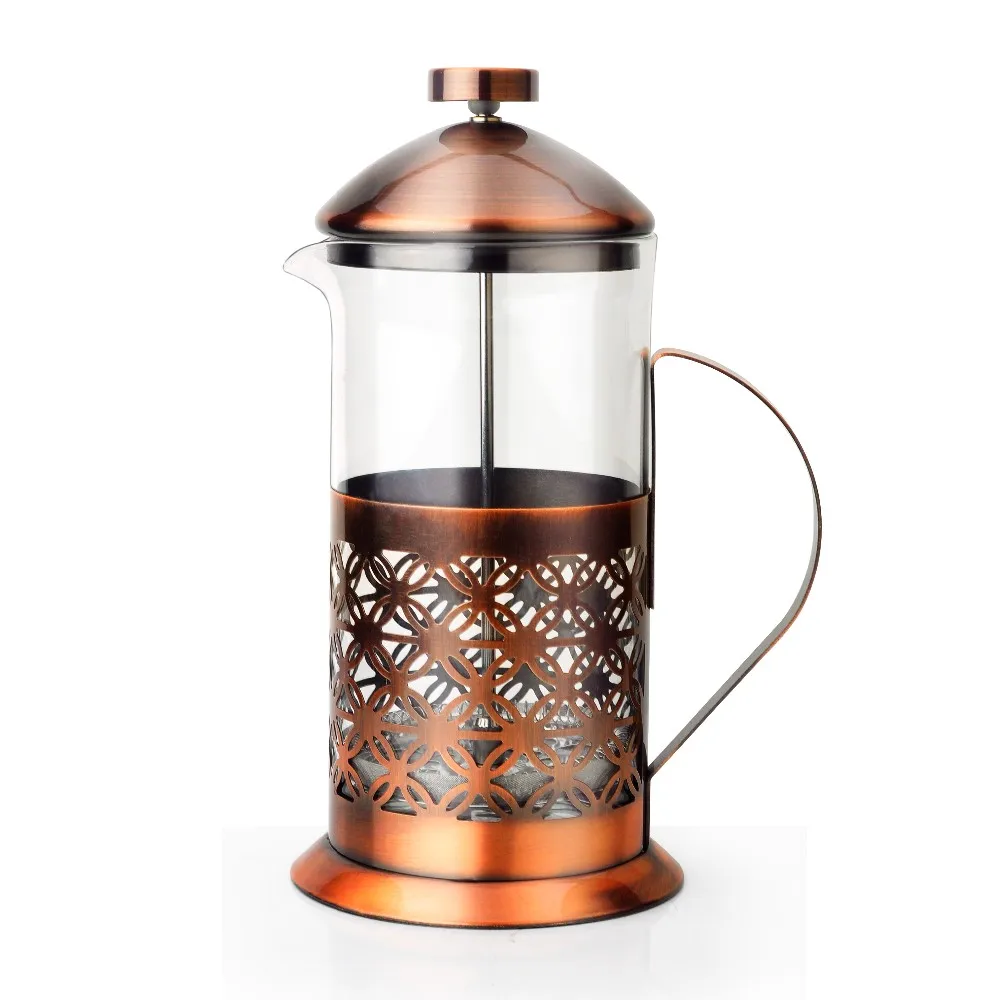 Máquina De Café De Cobre Pyrex,Estante De Metal,Prensa Francesa,Muestra  Gratis - Buy De Cobre De Prensa En Francés,Pyrex De Cobre De Prensa En  Francés,Buena Calidad De Pyrex De Cobre De Prensa En