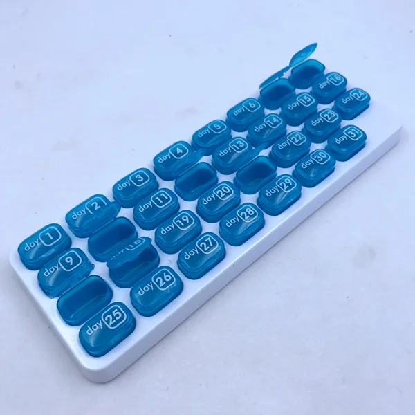 Дорожный 31 день, еженедельный ежемесячный органайзер для таблеток