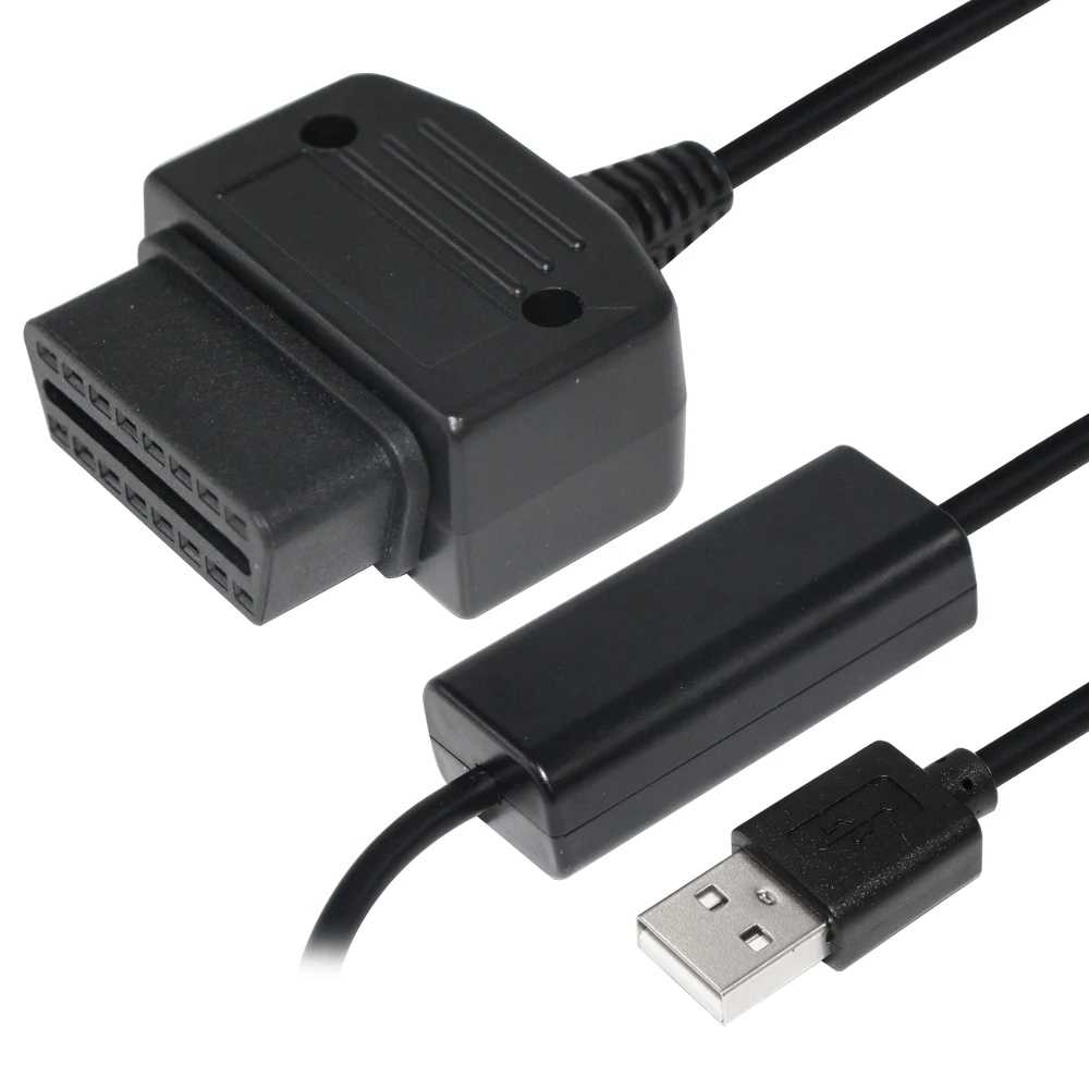 1m Obd2 Micro Usb Cable Motorcycle 12v to 5v Connector for Car Diagnostic Tool