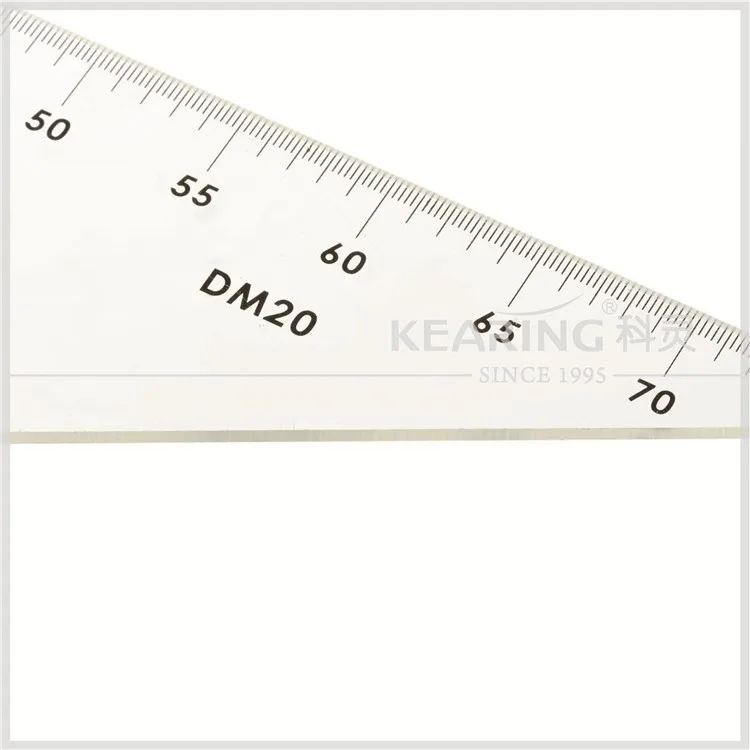 Kearing OEM Plastic Set square Scales / Sew Scale Ruler 1: 3,plastic Transparent Triangle Scale Ruler # DM20