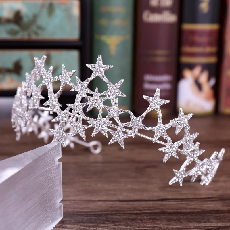 Star of the Universe Crown - Elegant Adult Princess Headdress display picture 3