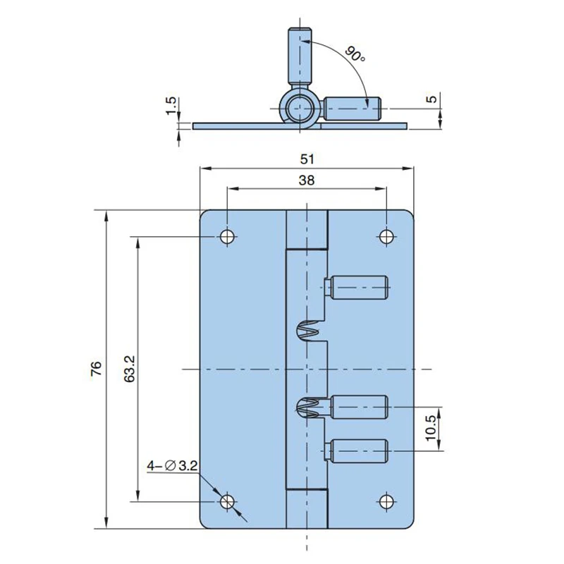 F6-22-S1-3W1 Same Southco F6 выдвижные дверные петли, внешние петли, съемные петли