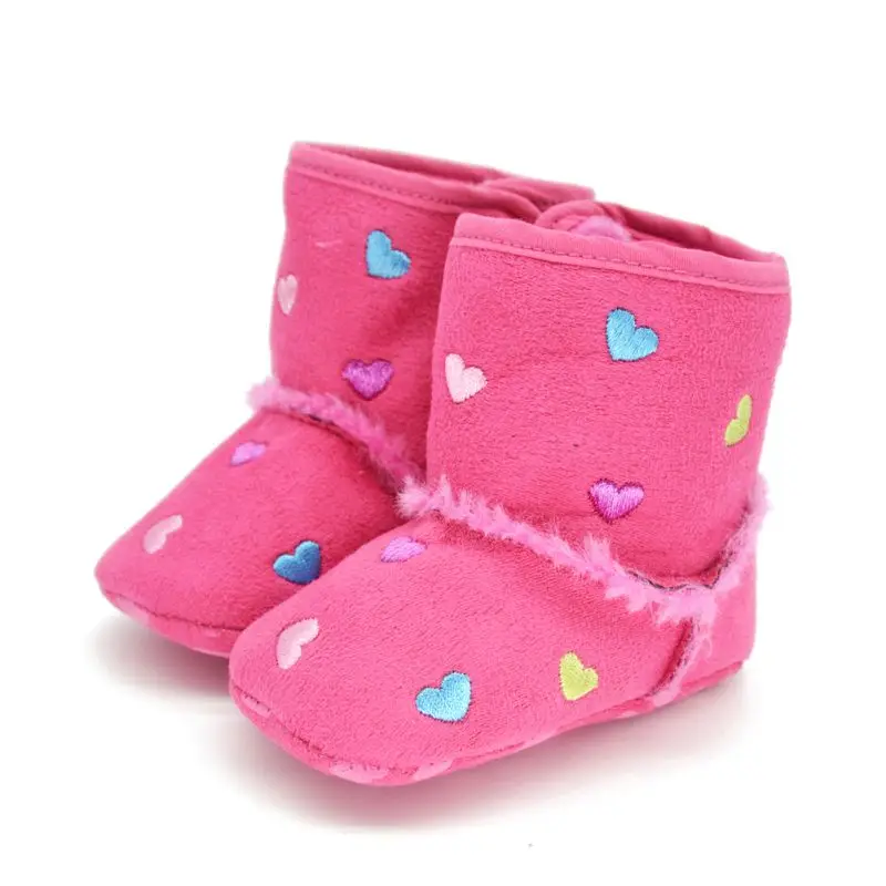 0 18M Winter Warm Shoes Toddler Kids Baby Girls Soft Sole Crib Shoes Zip Anti slip
