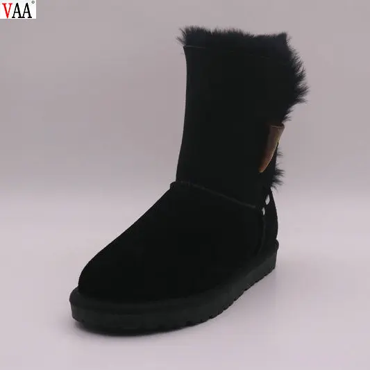 
Классические женские сапоги из овечьей кожи на одной пуговице, милые сапоги в простом стиле из натуральной кожи 